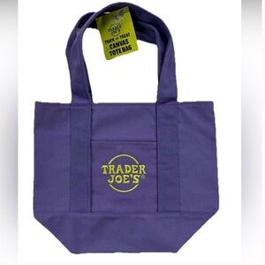 Trader Joe's Purple Mini Tote Bag
